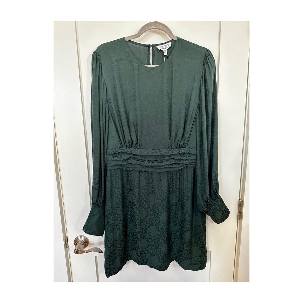 & Other Stories Long Sleeve Silky Short Dress